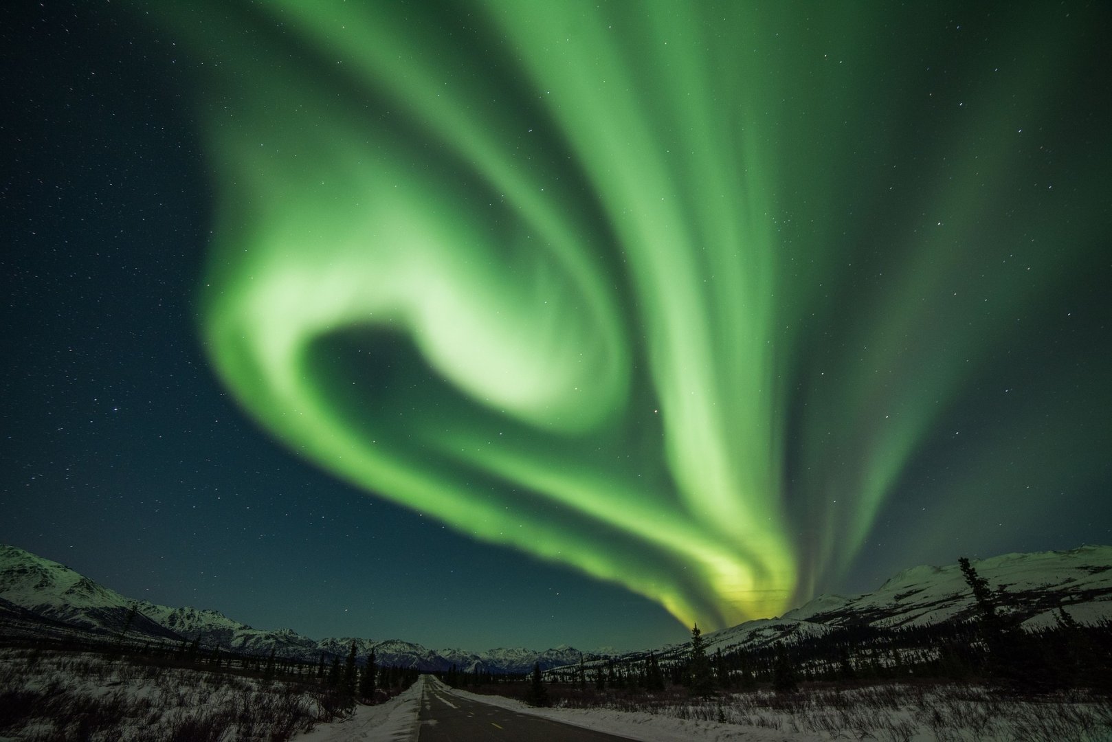 Aurora boreale in Alaska