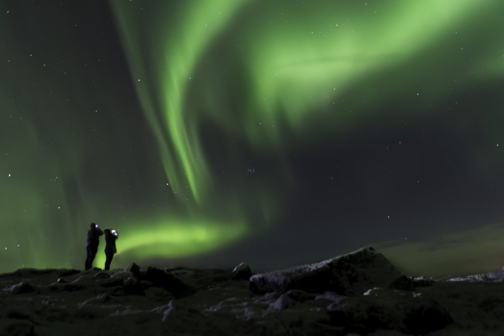 Aurora boreale in Islanda