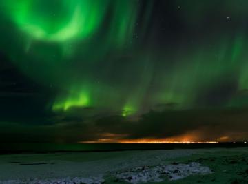 Aurora boreale in Islanda