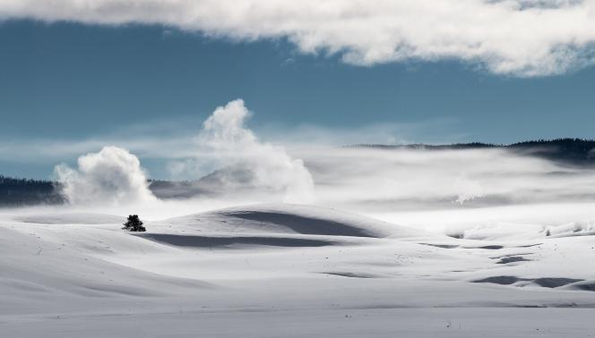 USA - Escursionismo d'inverno nello Yellowstone